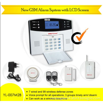 900/1800/1900 MHz SMS /GSM Alarm System (YL-007M2B)